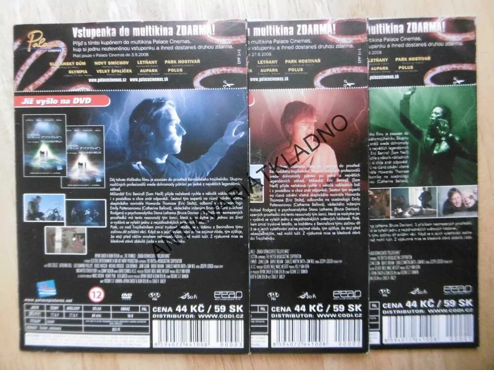 ZÁHADA BERMUDSKÉHO TROJÚHELNÍKU, 1-3, DVD FILM