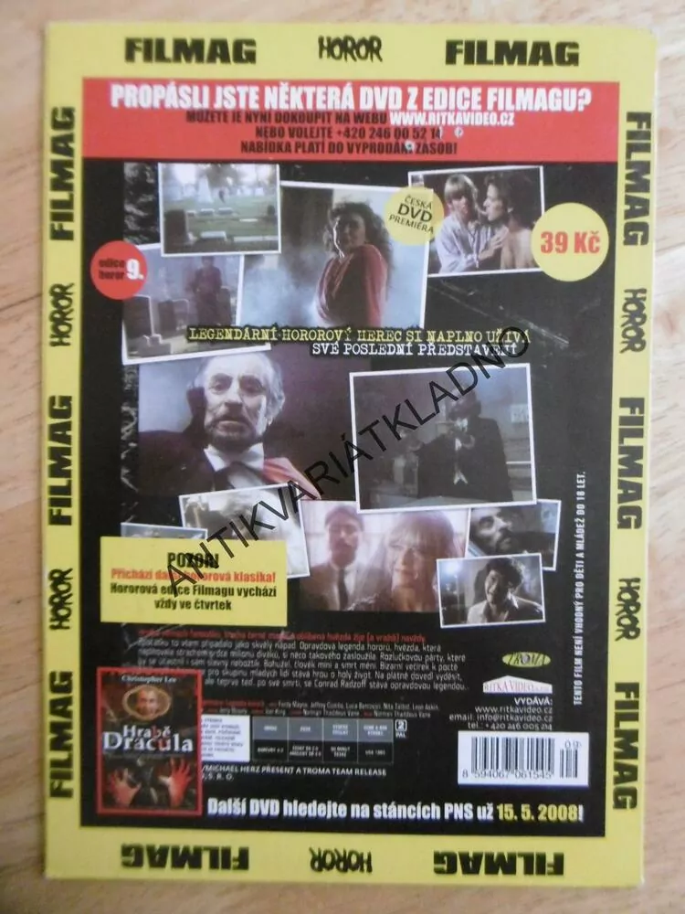 FRIGHTMARE: LEGENDA HORORŮ, DVD FILM