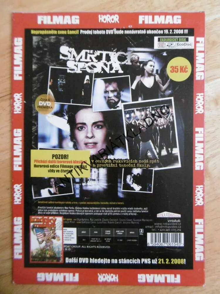 SMRTÍCÍ SPONA, LUCIO FULCI, DVD FILM