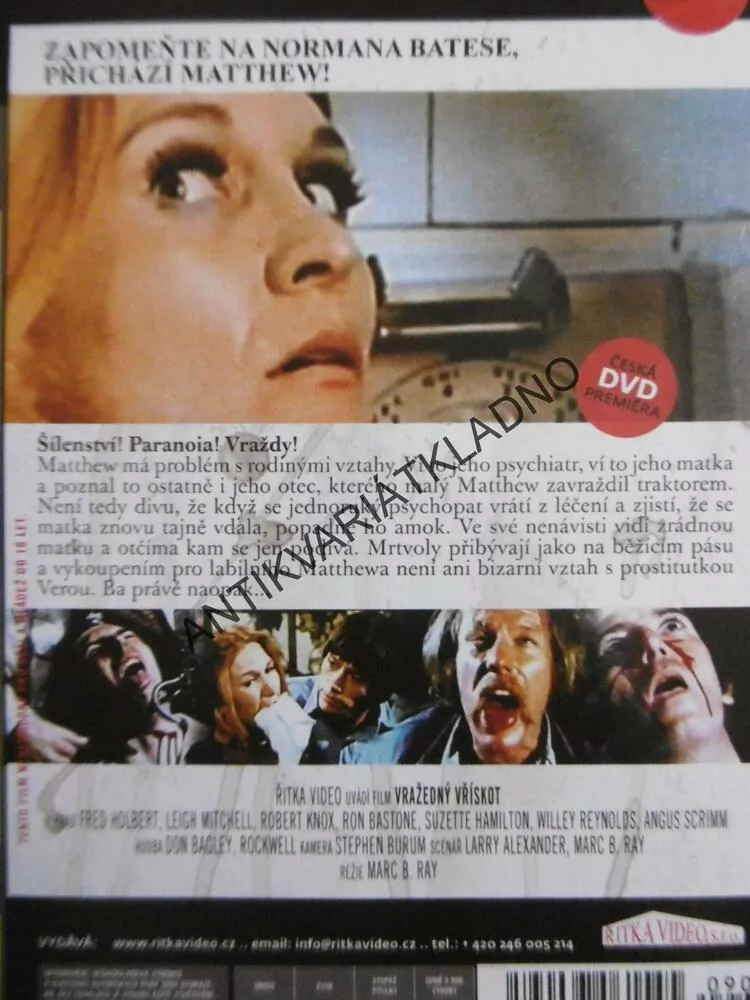 VRAŽEDNÝ VŘÍSKOT, DVD FILM