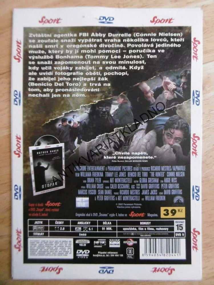 ŠTVANEC ... A JEHO LOVEC, DVD FILM