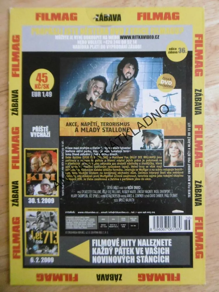 NOČNÍ DRAVCI, DVD FILM