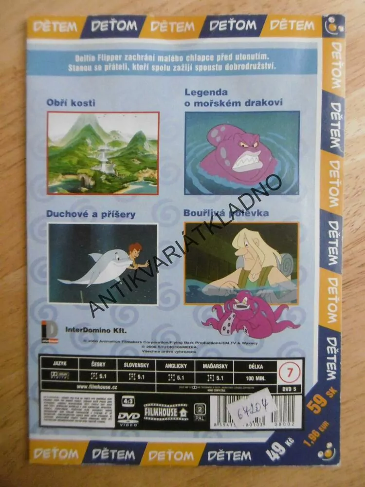 FLIPPER A LOPAKA, DVD FILM POHÁDKA