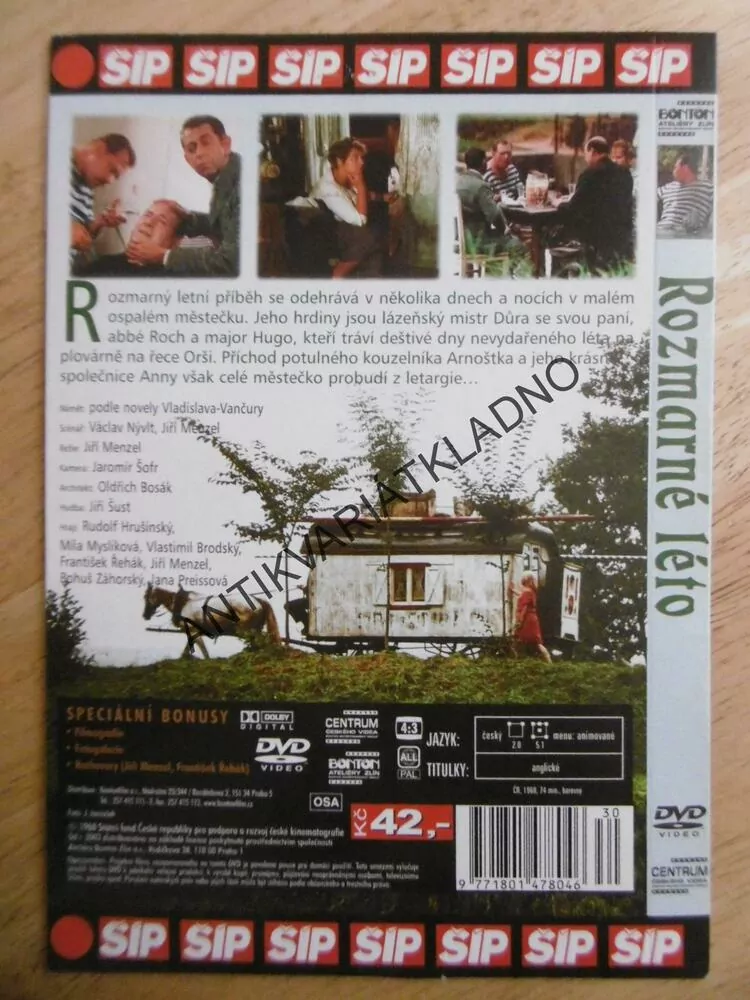 ROZMARNÉ LÉTO, DVD FILM