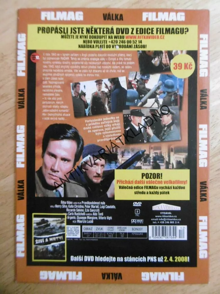 PRAVDĚPODOBNOST NULA, HENRY SILVA, DVD FILM