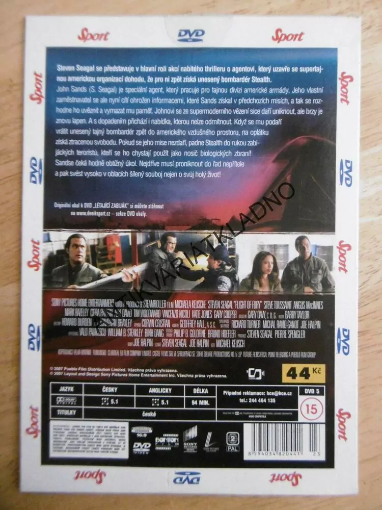 LÉTAJÍCÍ ZABIJÁK, PLÁN LETU ZA SVOBODOU, DVD FILM