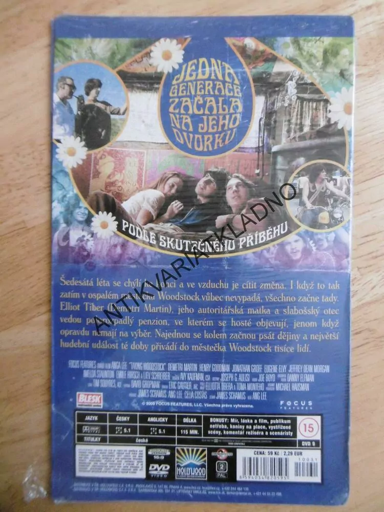 MOTEL WOODSTOCK, DVD FILM  