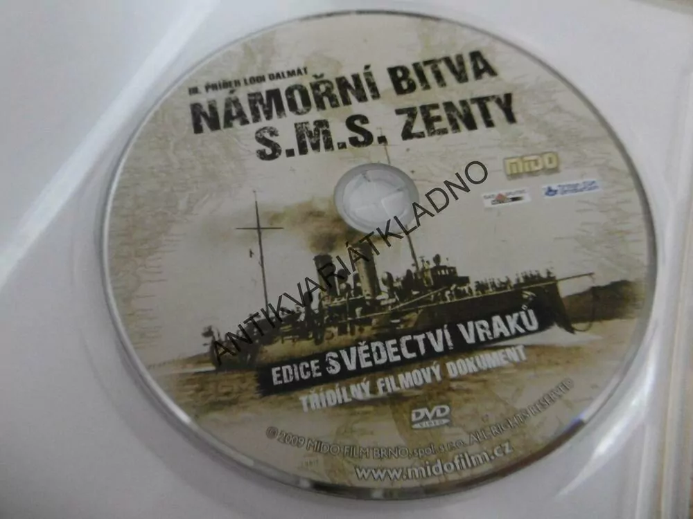NÁMOŘNÍ BITVA S.M.S. ZENTY, DVD FILM DOKUMENT