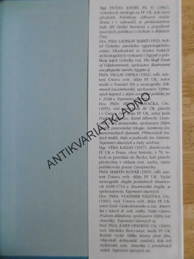TAJEMSTVÍ SLAVNÝCH, PODIVUHODNÉ PŘÍBĚHY SVĚTOVÝCH DĚJIN. 2., **an