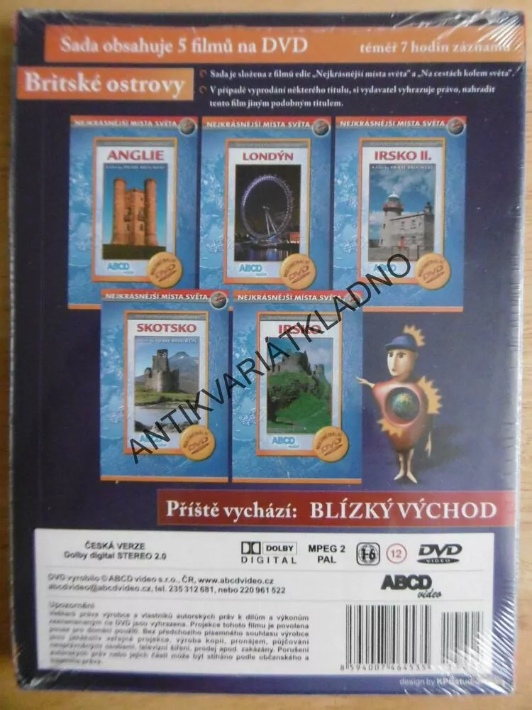 BRITSKÉ OSTROVY 1-5, NEJKRÁSNĚJŠÍ MÍSTA SVĚTA, DVD DOKUMENT