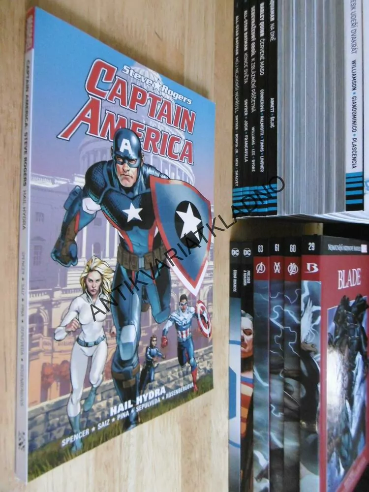 CAPTAIN AMERICA, KAPITÁN AMERIKA,HAIL HYDRA, KOMIKS MARVEL, **an