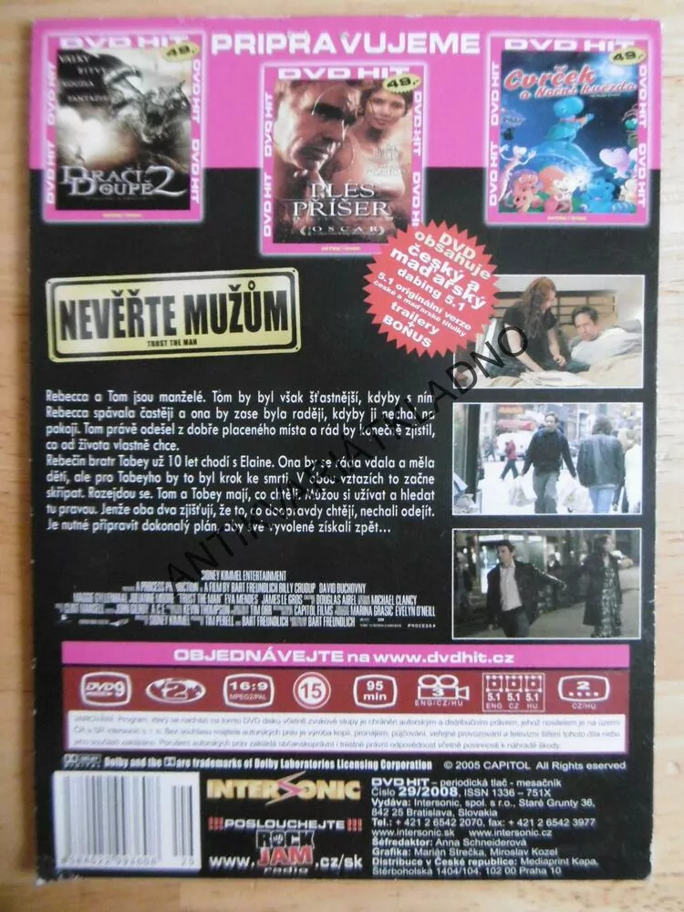 NEVĚŘTE MUŽŮM, DVD FILM