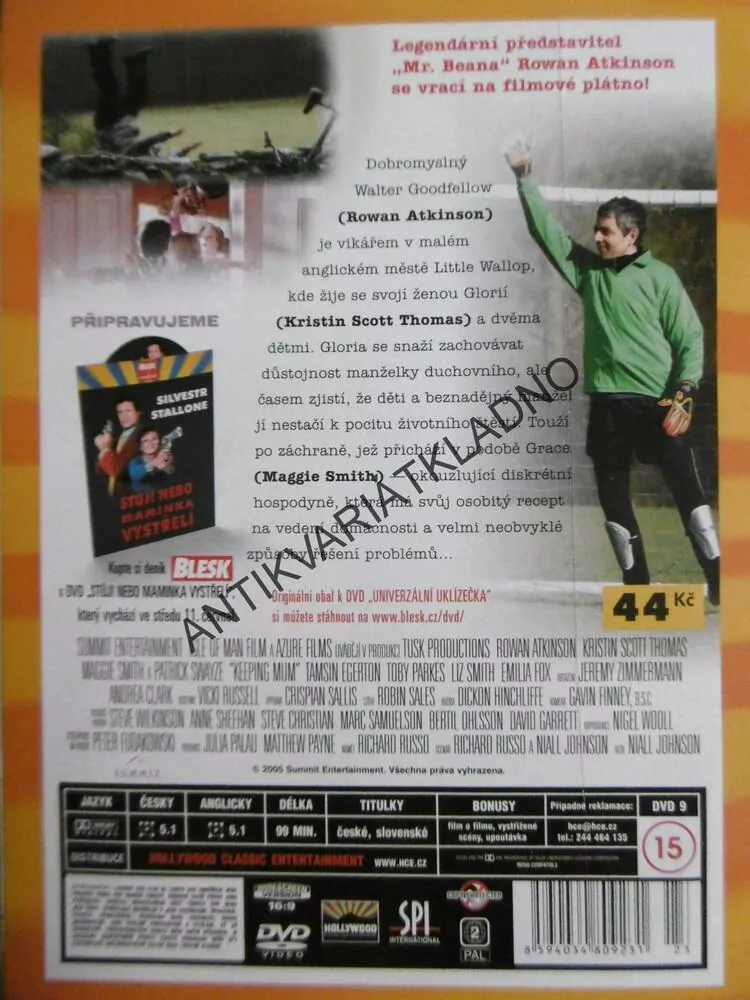 VAŠE UNIVERZÁLNÍ UKLÍZEČKA, DVD FILM