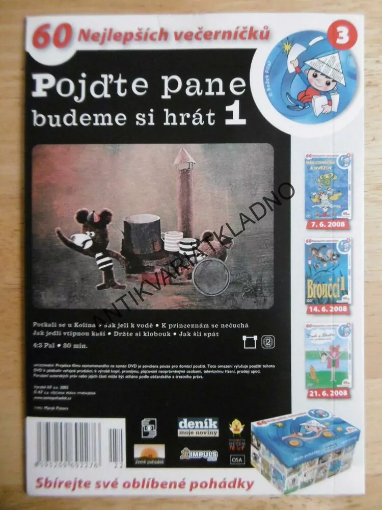 POJĎTE PANE BUDEME SI HRÁT 1., DVD FILM,