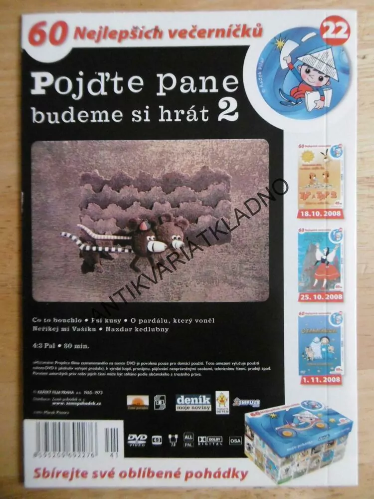 POJĎTE PANE BUDEME SI HRÁT 2., DVD FILM,