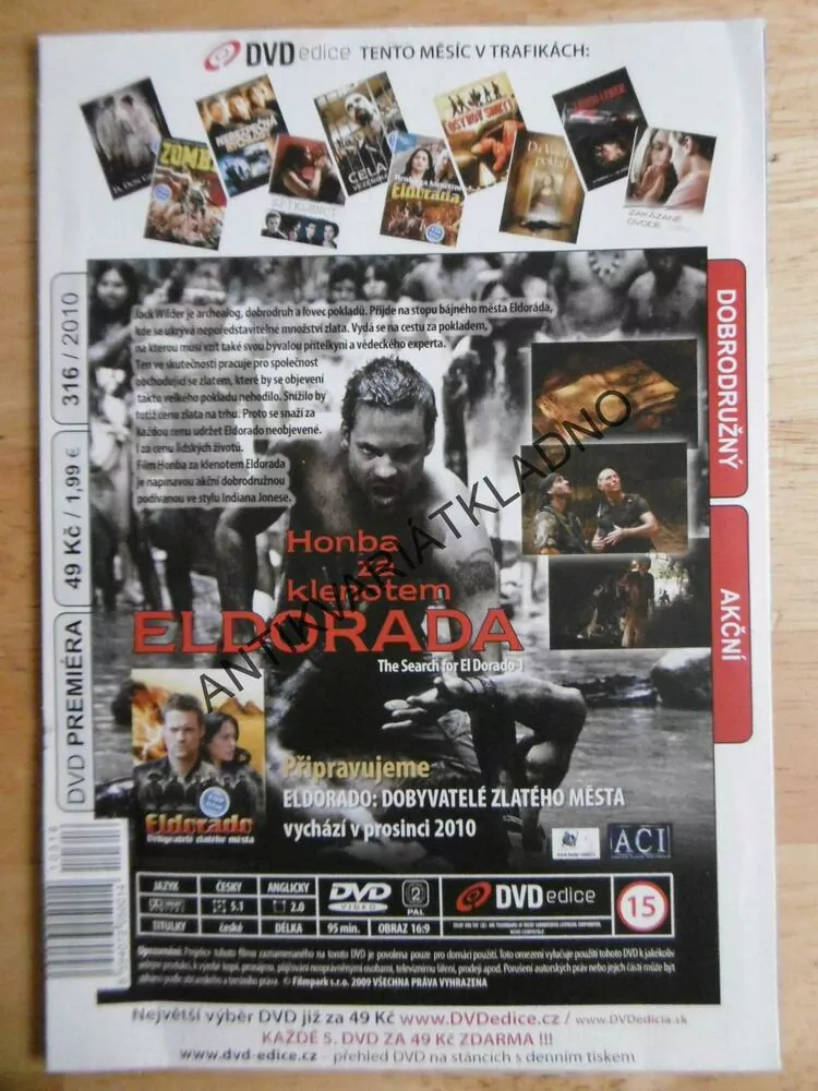 HONBA ZA KLENOTEM ELDORADA, DVD FILM