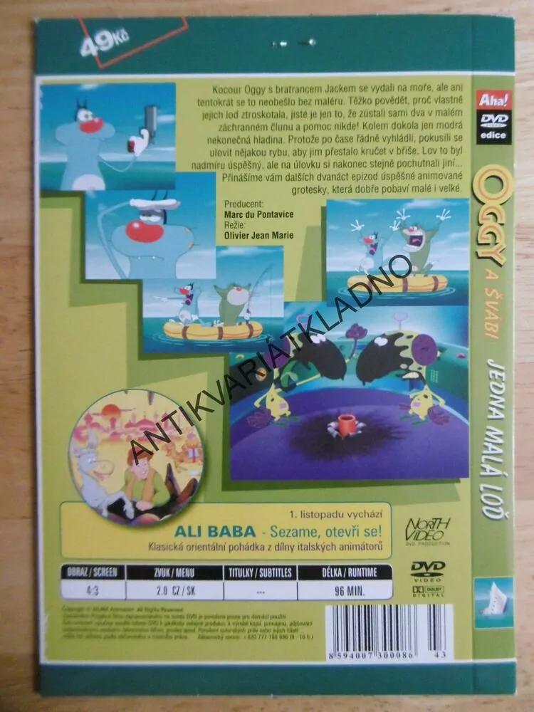 OGGY A ŠVÁBI, JEDNA MALÁ LOĎ, DVD FILM 