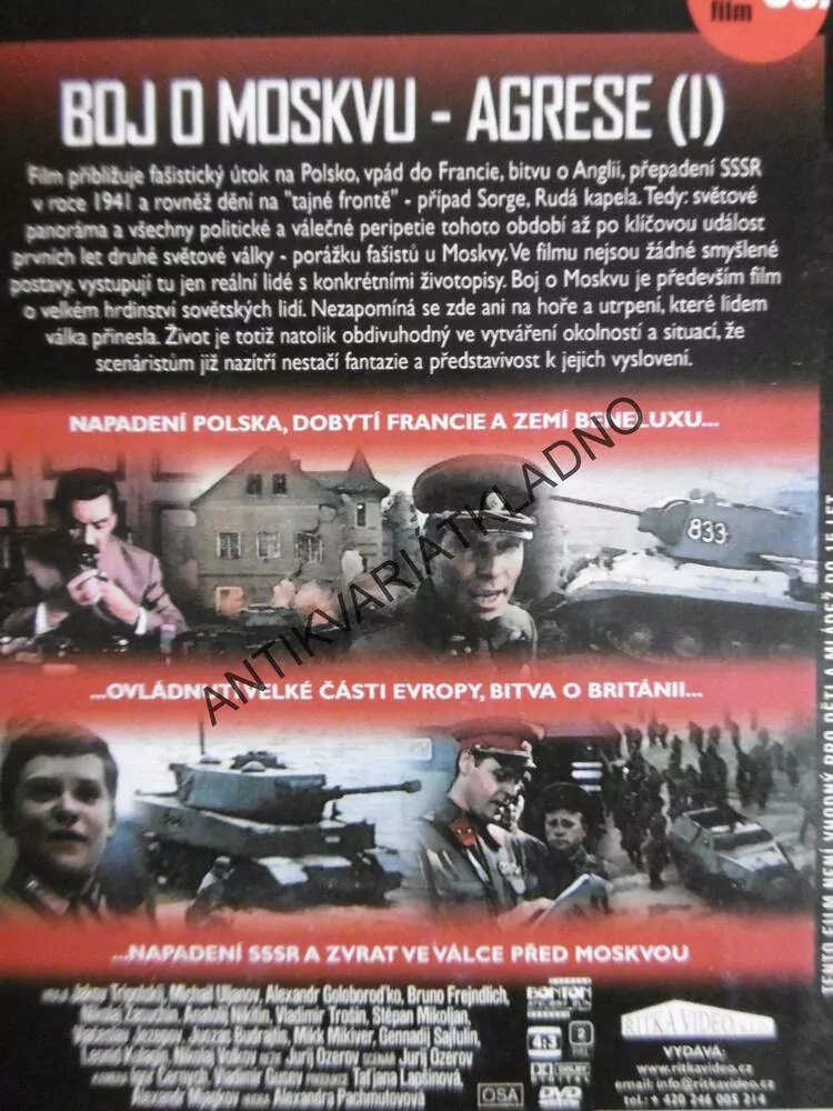 BOJ O MOSKVU, 1-4, DVD FILM