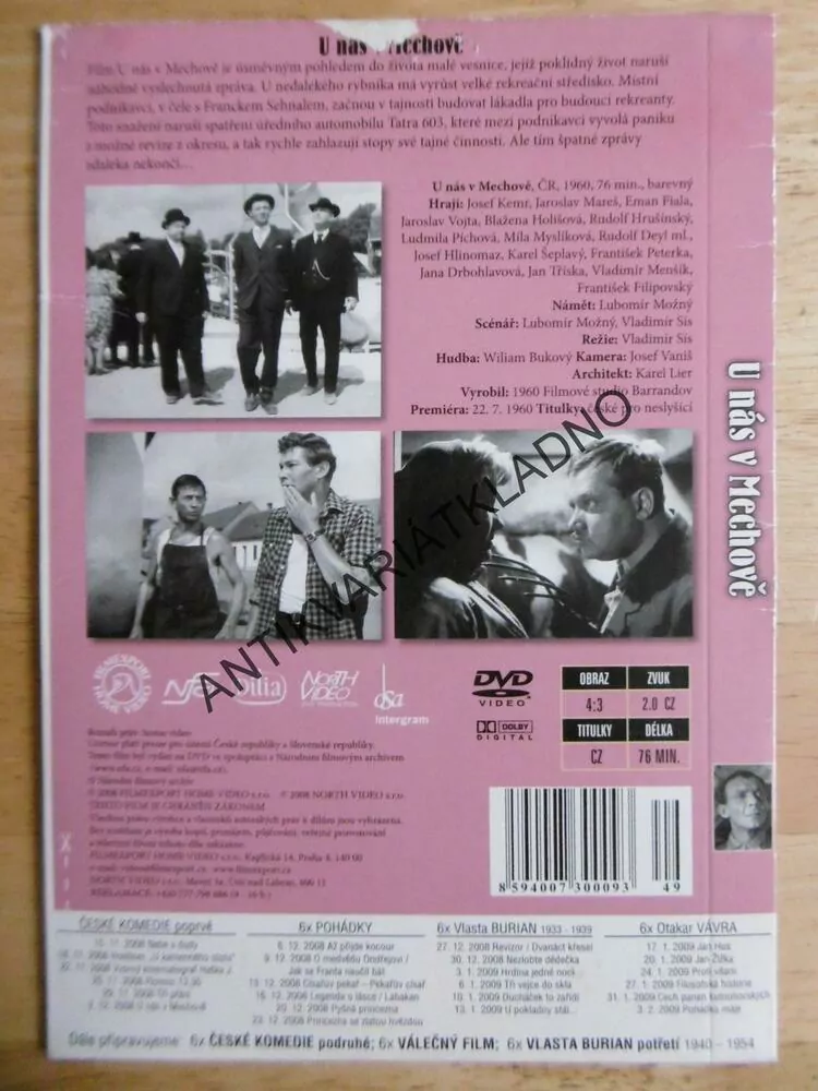 U NÁS V MECHOVĚ, KEMR, DVD FILM 