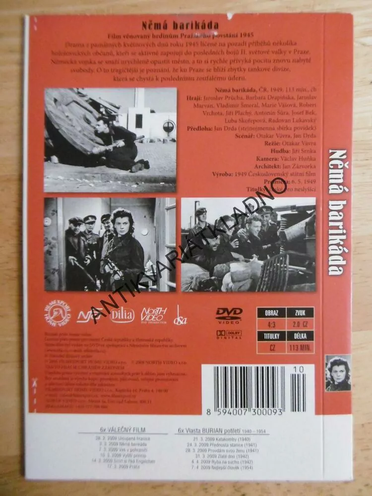 NĚMÁ BARIKÁDA, DVD FILM 