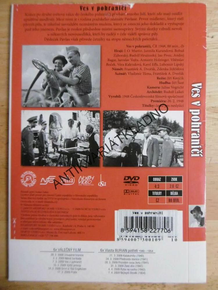 VES V POHRANIČÍ, DVD FILM 