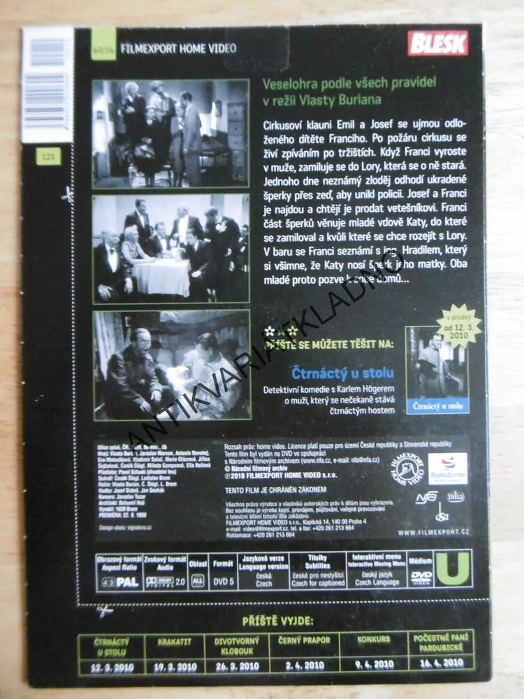 ULICE ZPÍVÁ, DVD FILM 