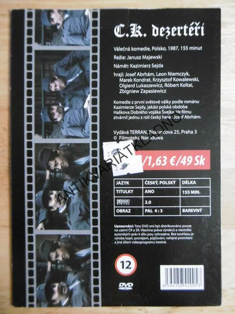 C.K. DEZERTÉŘI, DVD FILM