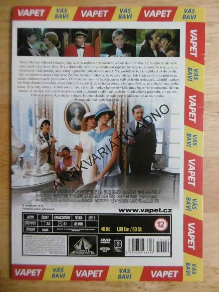 VRÁTNÝ OD MAXIMA, DVD FILM