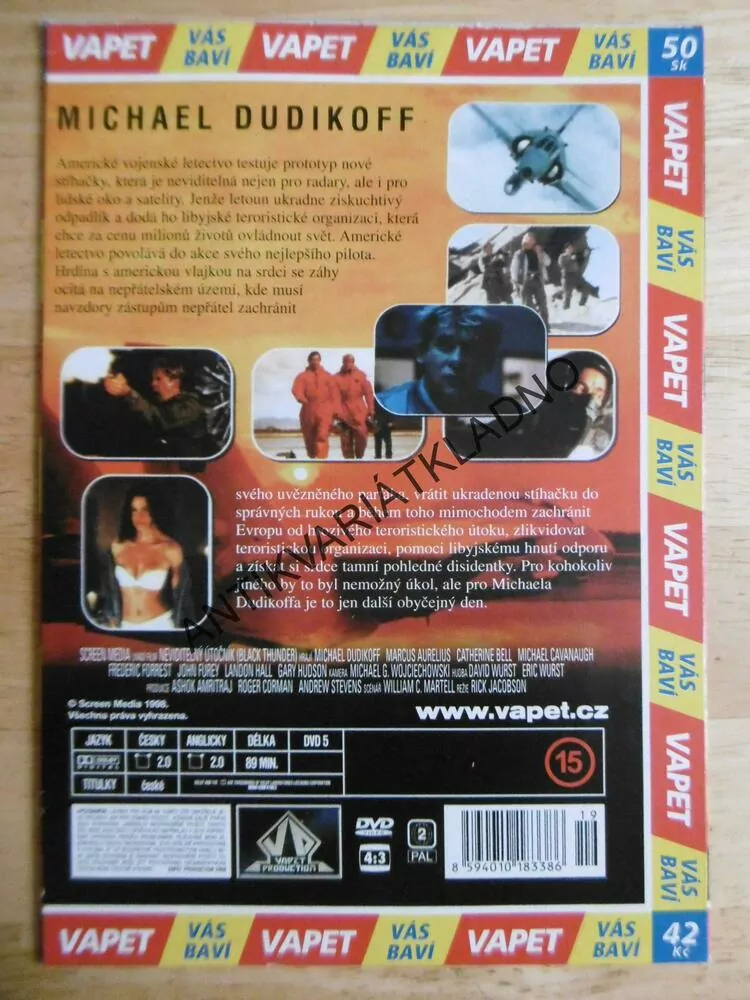 NEVIDITELNÝ ÚTOČNÍK, DVD FILM