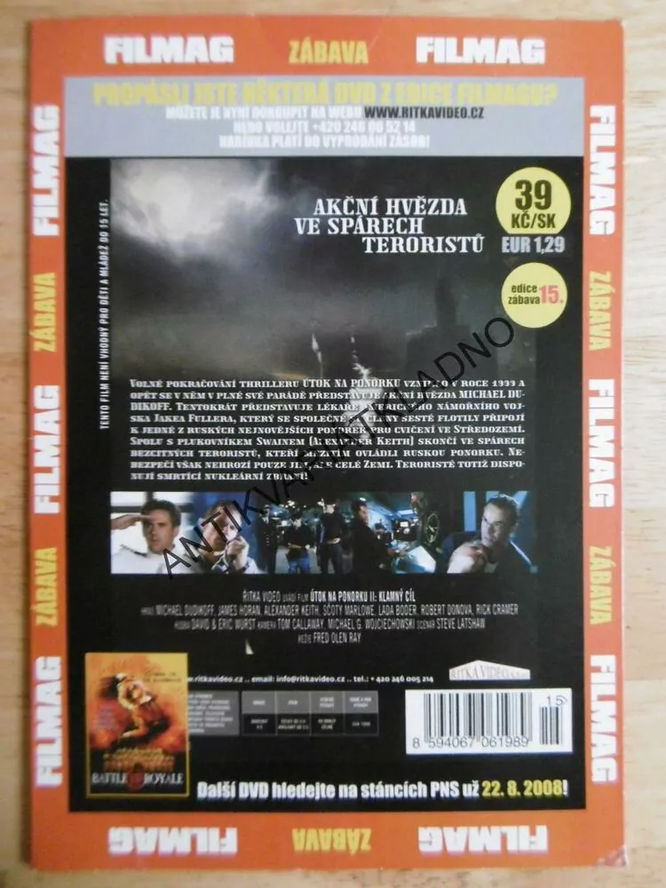 ÚTOK NA PONORKU 2., KLAMNÝ CÍL, DVD FILM