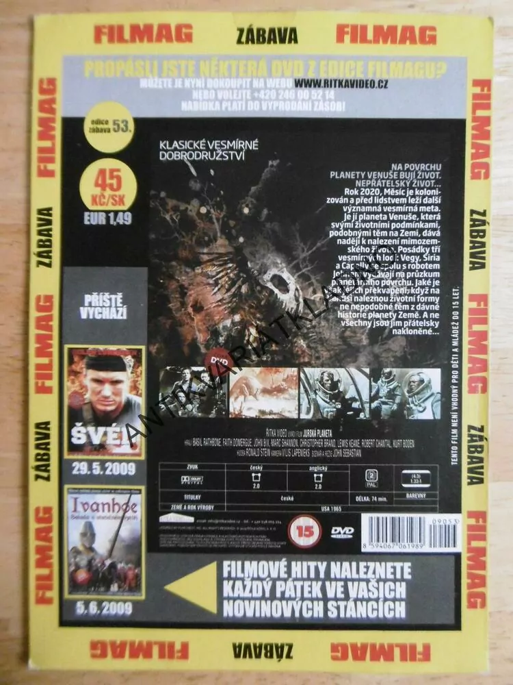 JURSKÁ PLANETA, DVD FILM