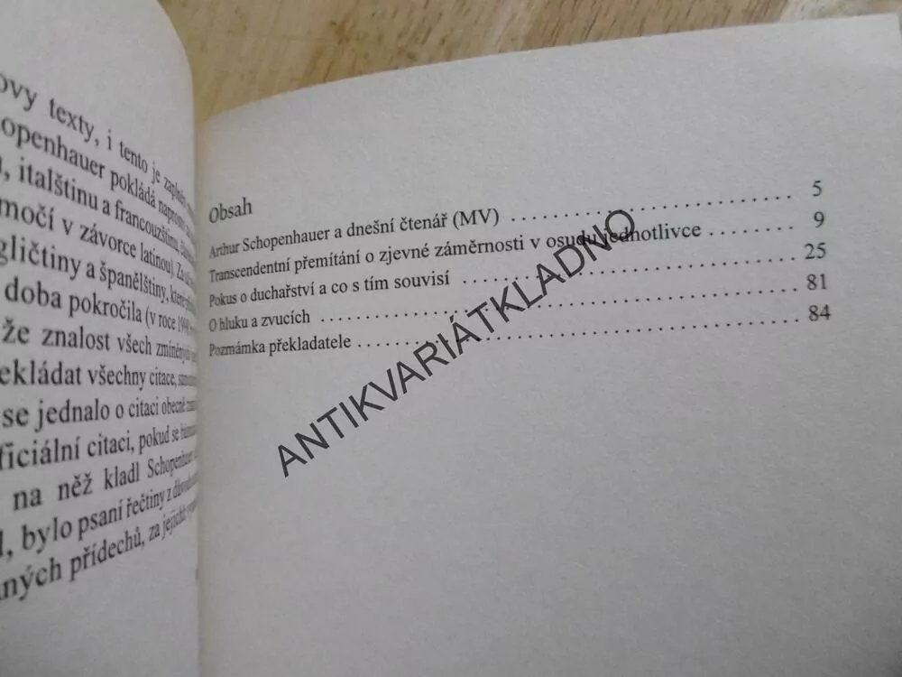 O OSUDU, DUCHAŘSTVÍ A HLUKU, ARTHUR SCHOPENHAUER, 2002, **an