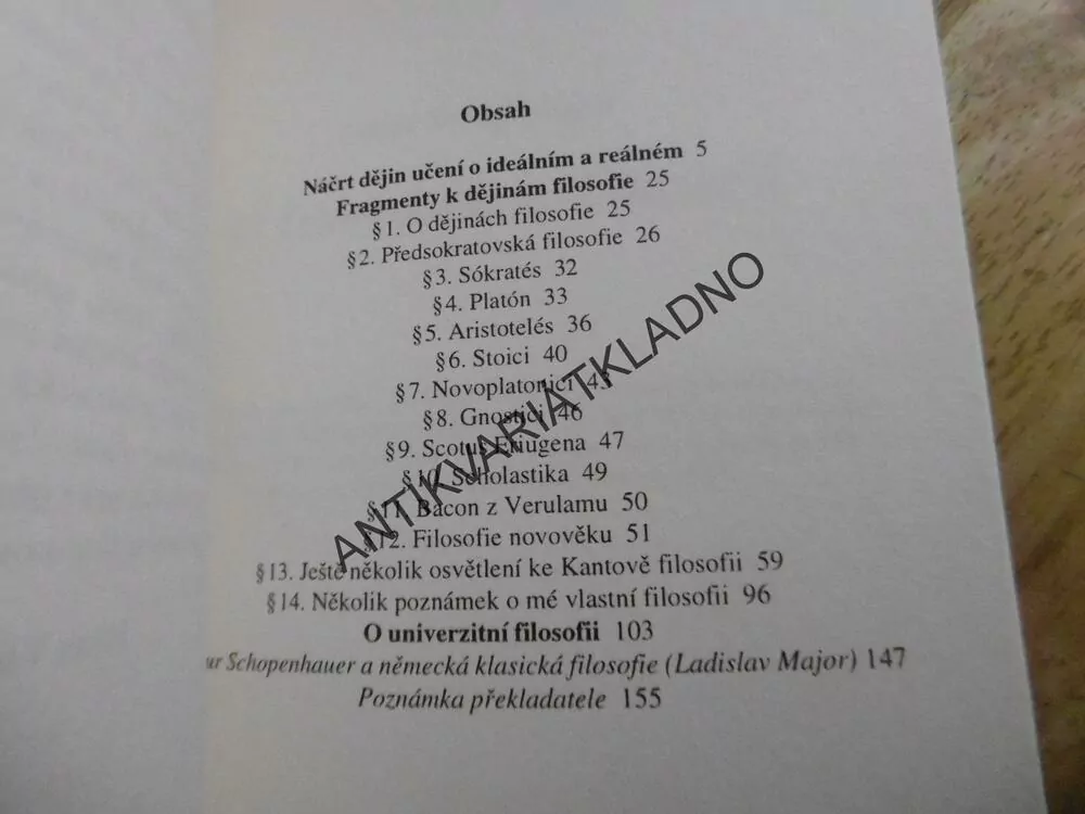 O FILOSOFECH A FILOSOFII, ARTHUR SCHOPENHAUER, 1999, **an