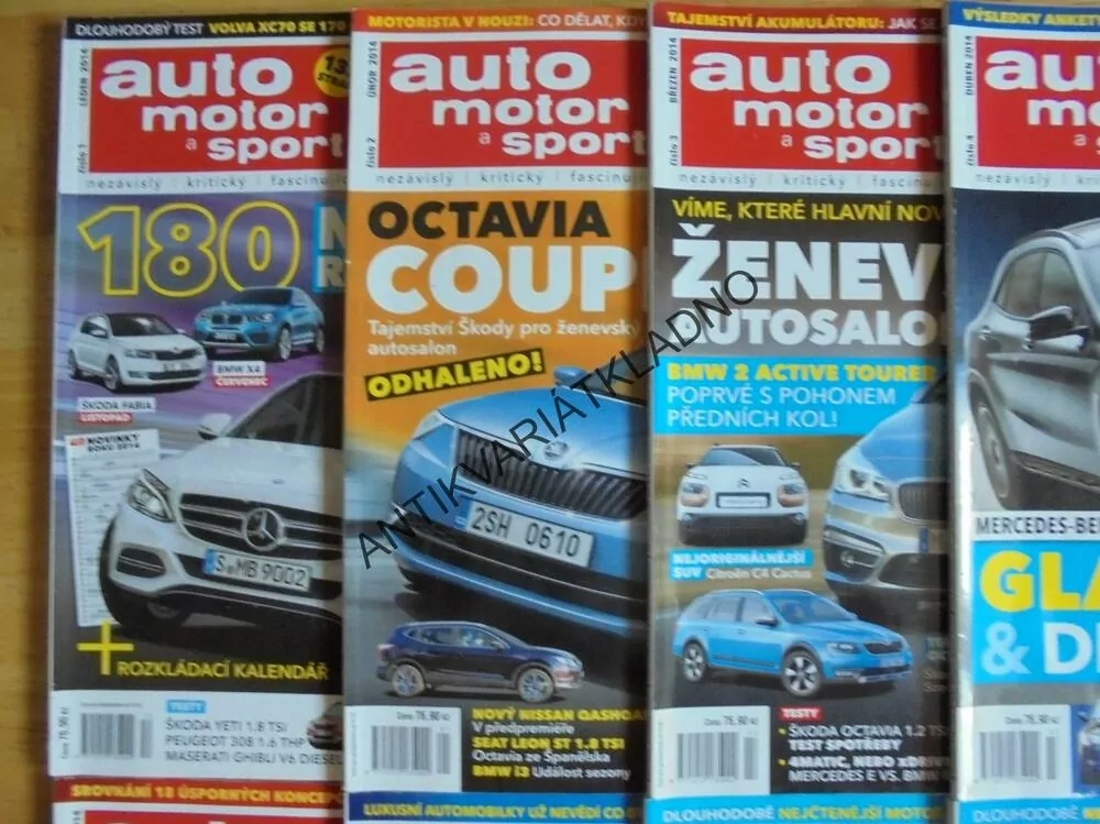 AUTO MOTO SPORT, 1-12/2014, ČASOPIS, DOPRAVA