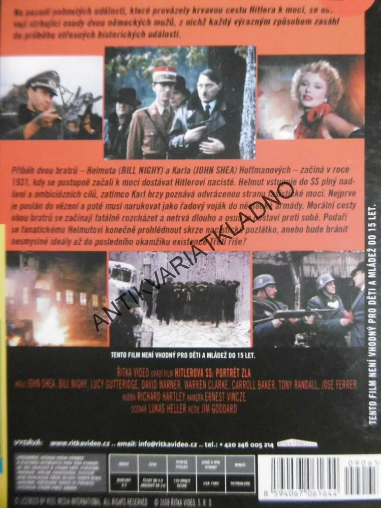 HITLEROVA SS: PORTRÉT ZLA, DVD FILM