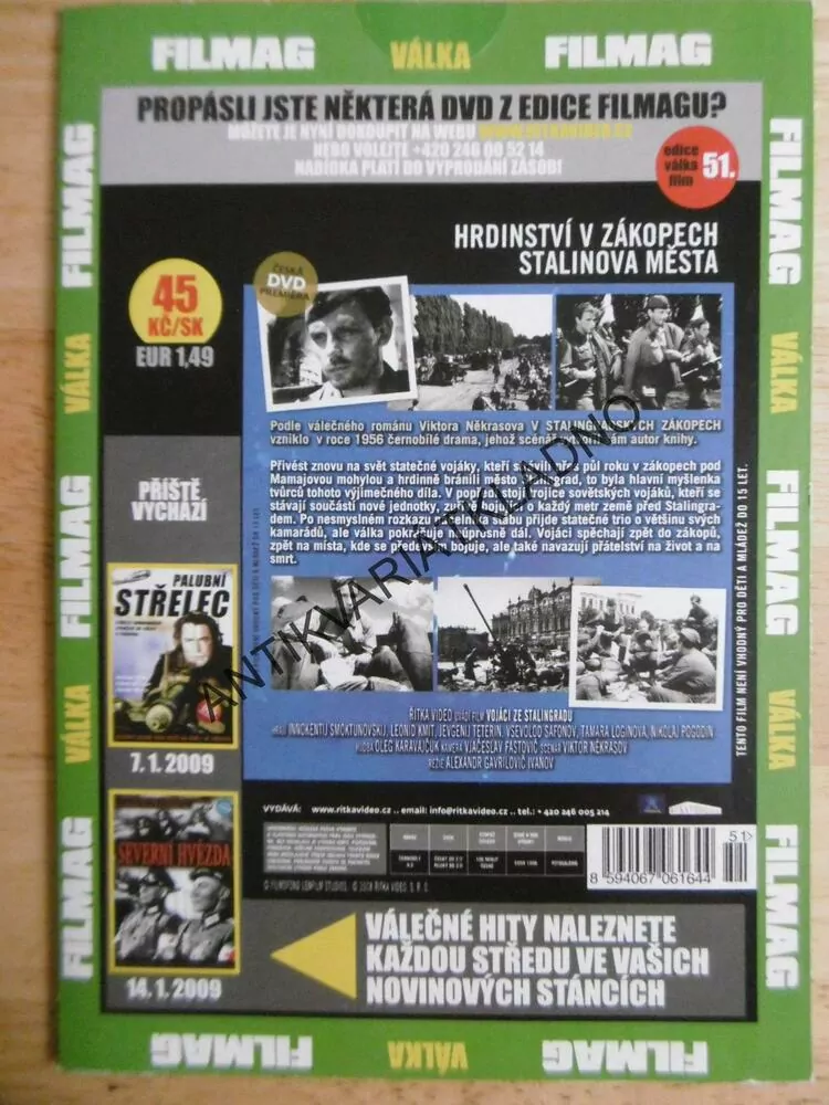 VOJÁCI ZE STALINGRADU, DVD FILM