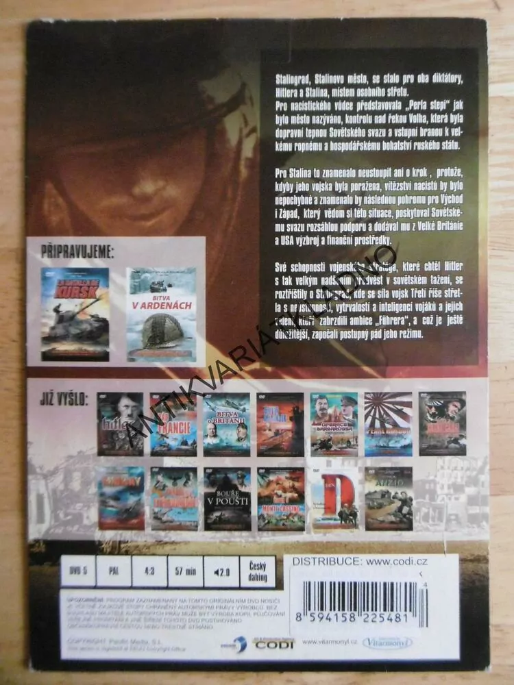STALINGRAD ANI KROK ZPĚT, DVD FILM