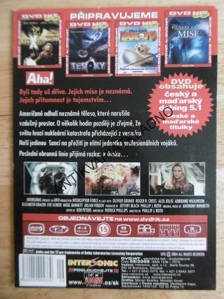 NARUŠITEL, DVD FILM