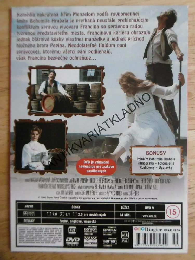 POSTŘIŽINY, DVD FILM 