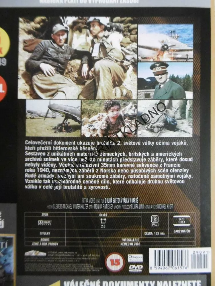 2. SVĚTOVÁ VÁLKA V BARVĚ, DVD FILM DOKUMENT