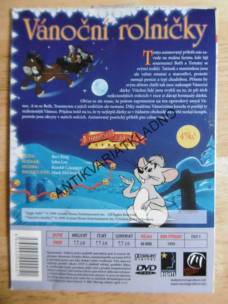 VÁNOČNÍ ROLNIČKY, DVD FILM 