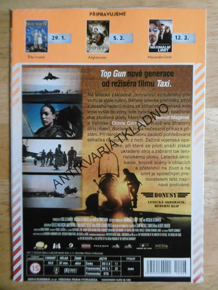 SKY FIGHTERS, AKCE V OBLACÍCH, DVD FILM