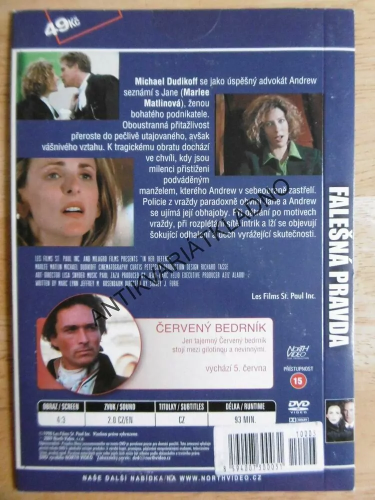 FALEŠNÁ PRAVDA, DVD FILM 