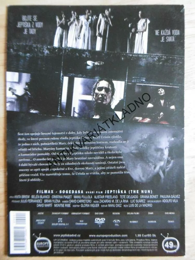 JEPTIŠKA, DVD FILM HORROR