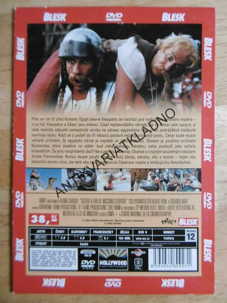 ASTERIX A MISE KLEOPATRA, DVD FILM POHÁDKA