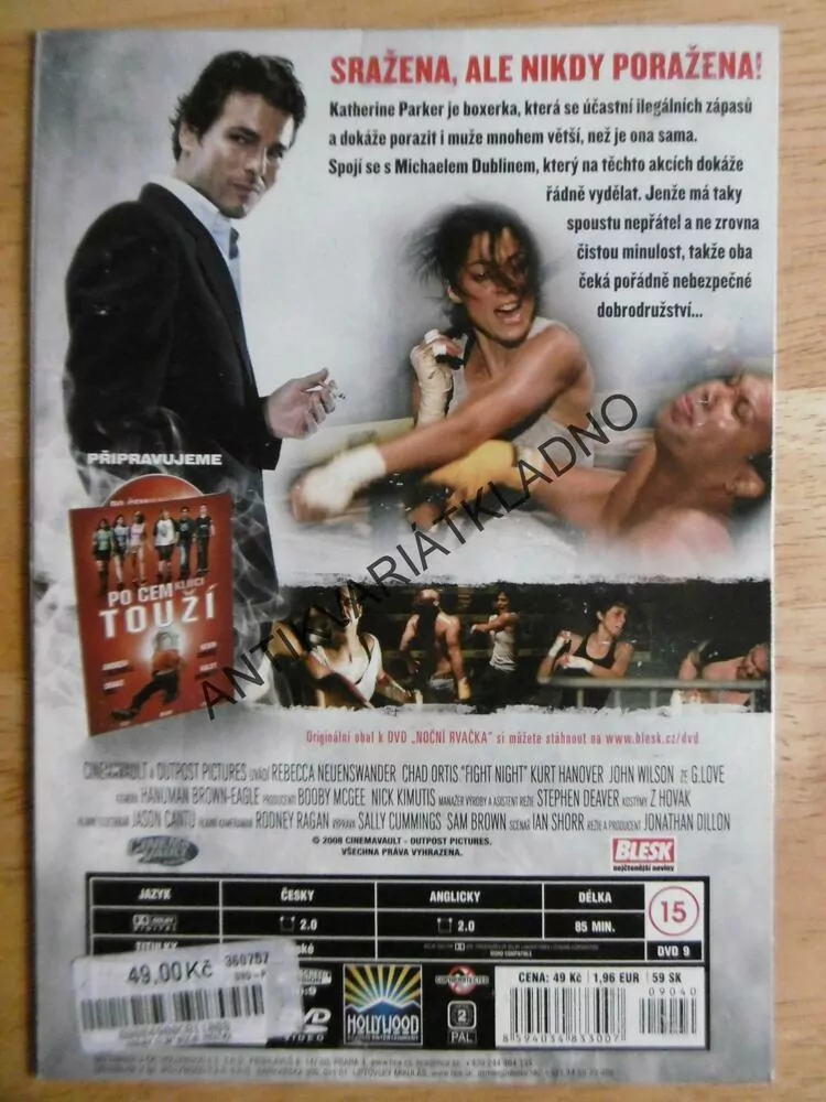 NOČNÍ RVAČKA, DVD FILM 