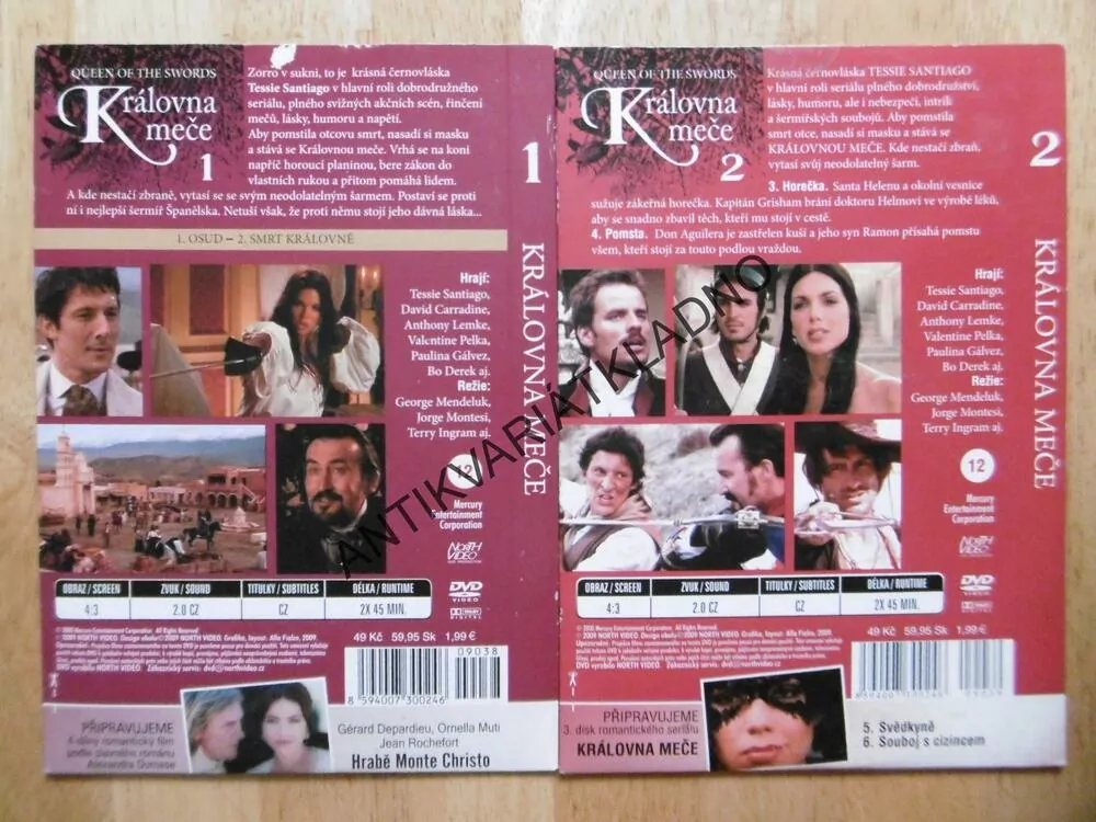 KRÁLOVNA MEČE 1-2, DVD FILM 