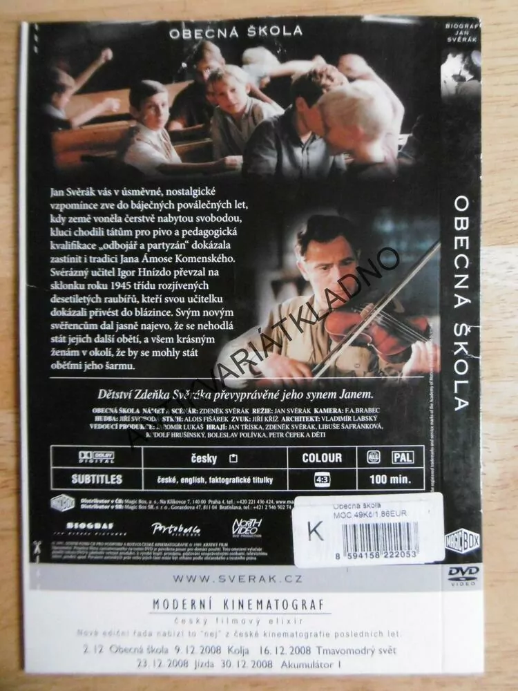 OBECNÁ ŠKOLA, DVD FILM 