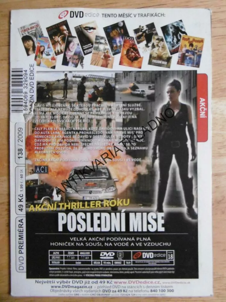 POSLEDNÍ MISE, DVD FILM 