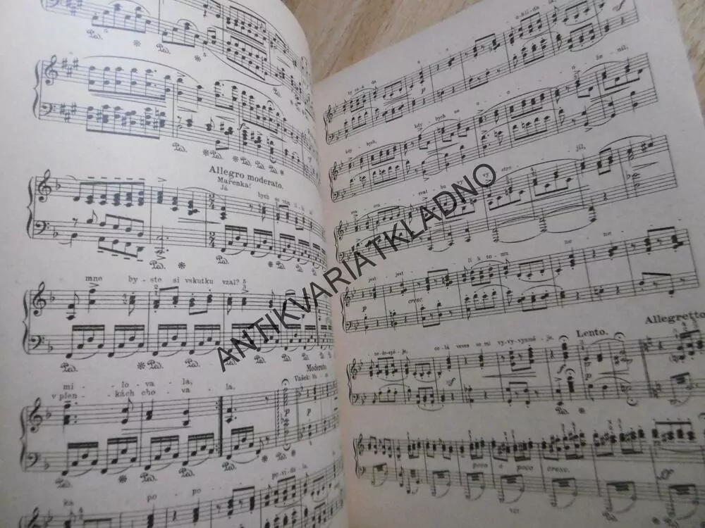 PRODANÁ NEVĚSTA, OPERA BEDŘICH SMETANA, NOTY, TEXTY PRO HOUSLE A KLAVÍR, 1 ks, ZPĚVNÍK